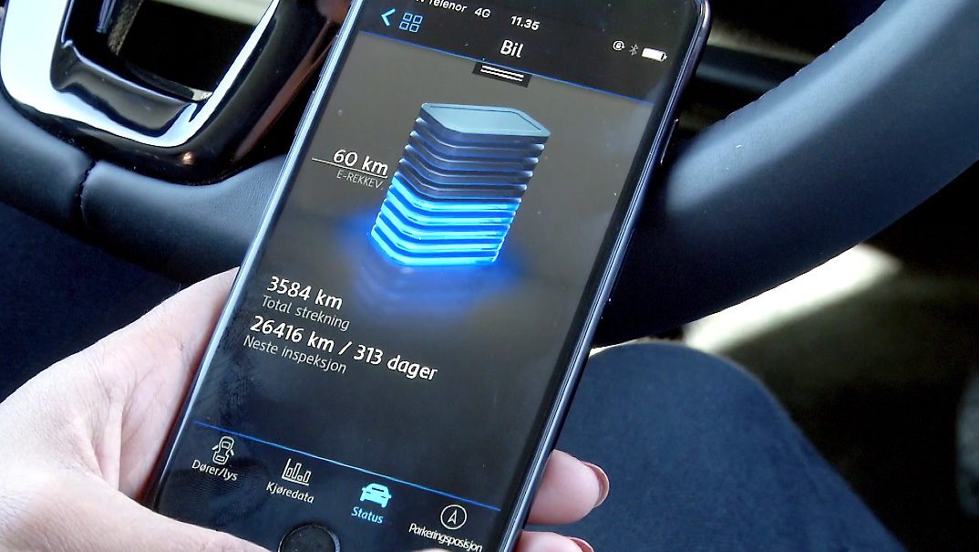 Car-Net via smarttelefon. e-remote