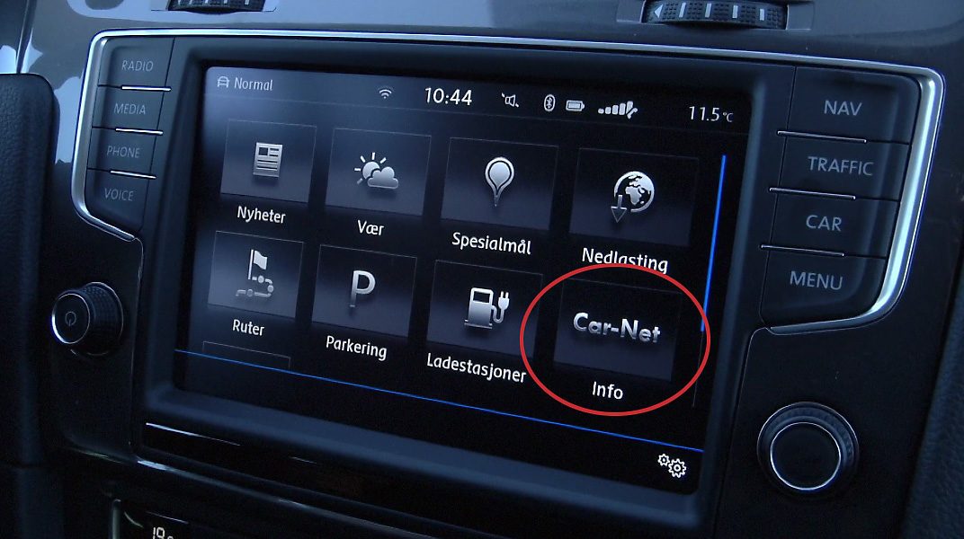 bilde av Car-net i bilen