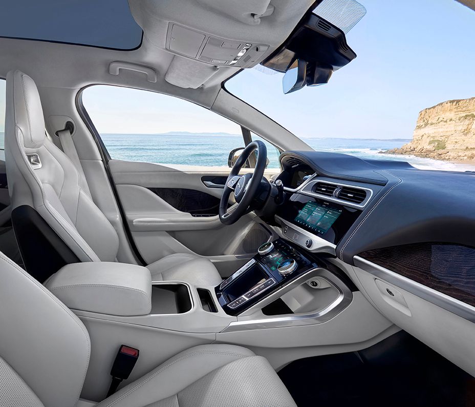 Bilde av interiøret i en I-PACE